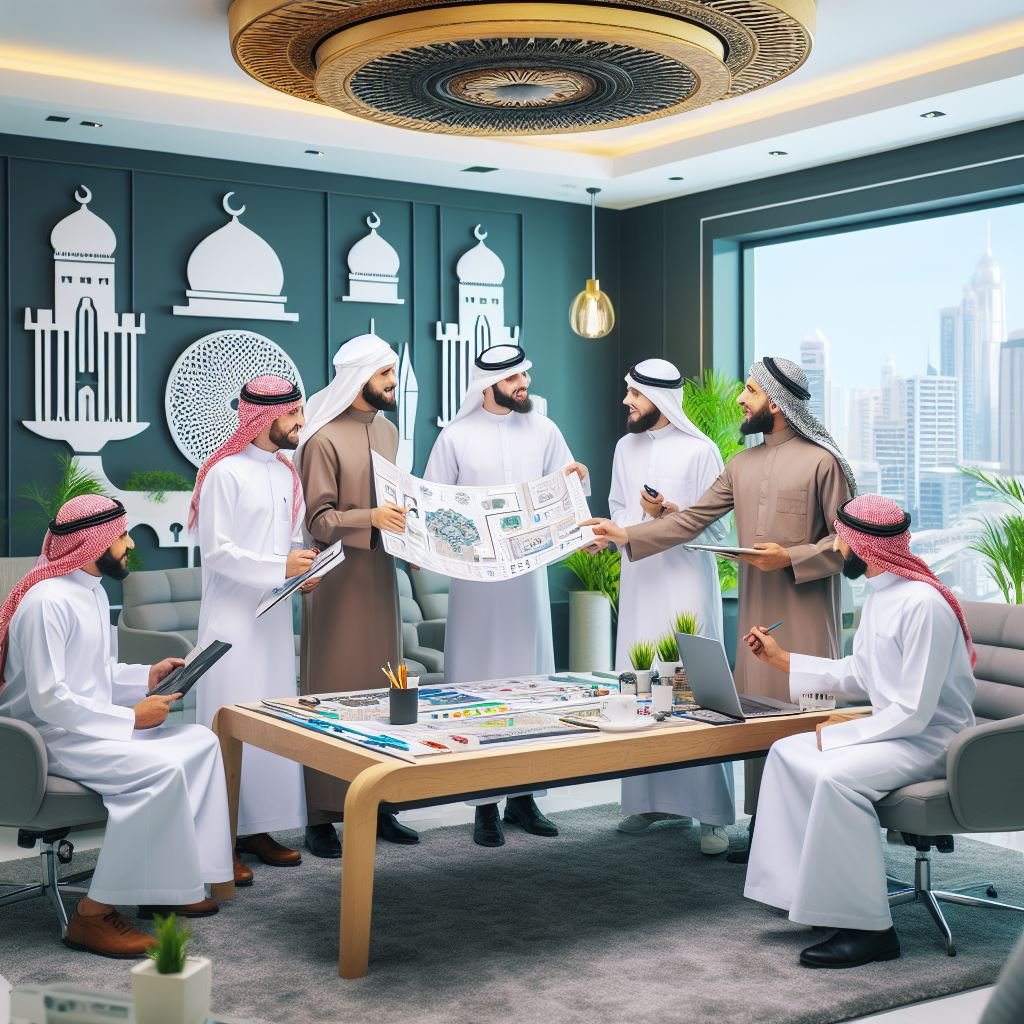 Teamwork of Interior Designer in Alharam Service