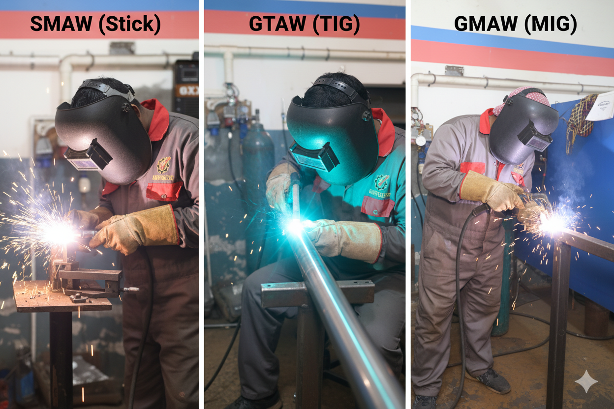 The Ultimate Guide to Choosing the Right Welding Process: SMAW vs. GTAW vs. GMAW